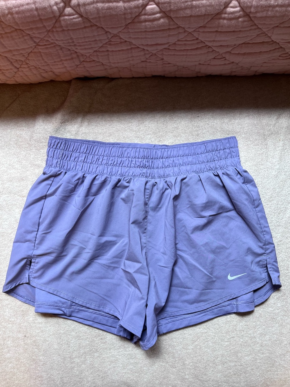 NIKE Women's One Dri-FIT High-Waisted 3" 2-in-1 Shorts - Daybreak